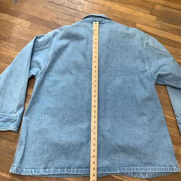 Vintage Sostanza Workwear Light Wash Lightweight Denim Chore Barn Jacket Sz XL - Picture 12 of 17